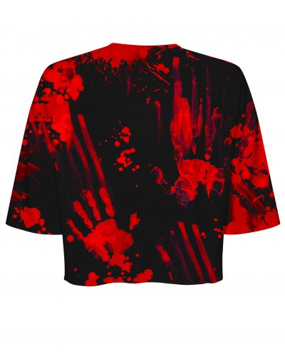 T-shirt Crop Zombie Black