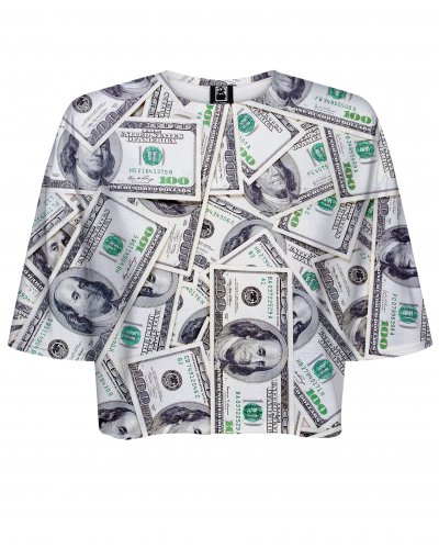 T-shirt Crop Dollars