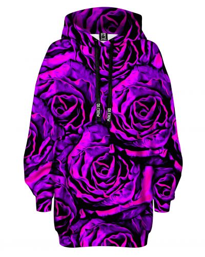 Bluza Oversize Roses Purple