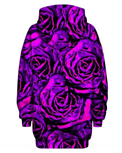 Bluza Oversize Roses Purple