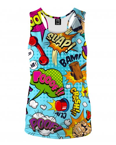 Tank Top Comic Blue