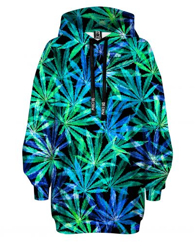 Hoodies Oversize Hemp Blue