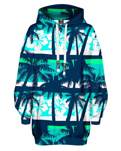 Hoodies Oversize Blue Beach