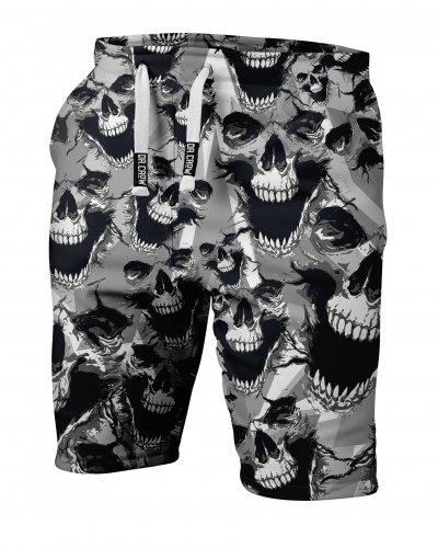 Shorts Skull Gray