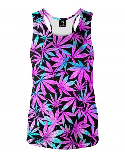 Tank Top Neon Leaves