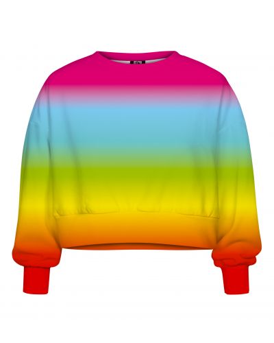 Bluza Crop Ombre Rainbow