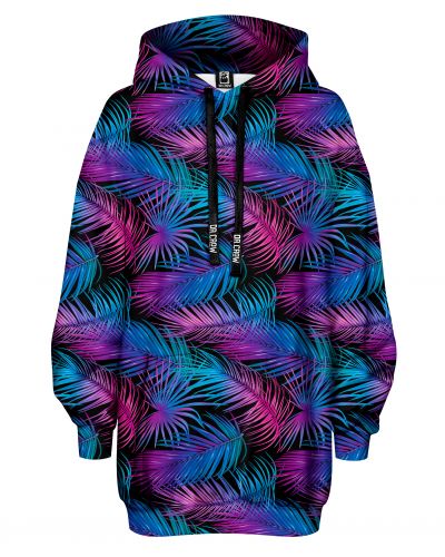 Hoodies Oversize Purple Palms