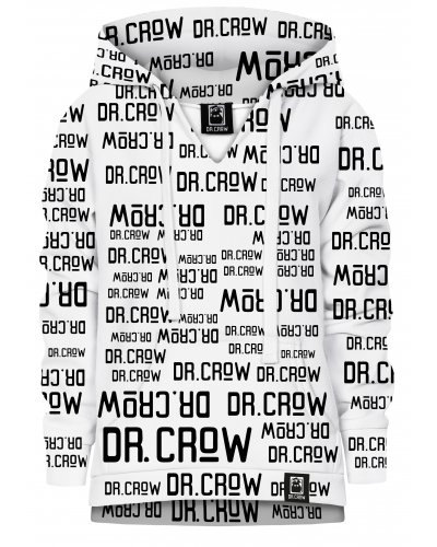 Bluza z kapturem Dr.Crow Text White
