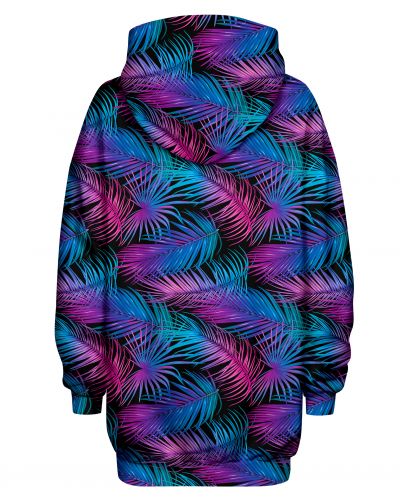 Hoodies Oversize Purple Palms