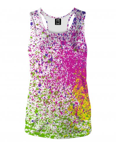 Tank Top Splatter White