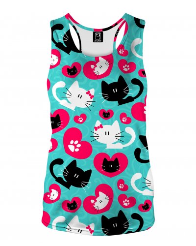 Tank Top Heart Kitty