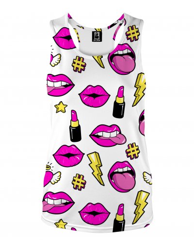 Tank Top Fashion Lips