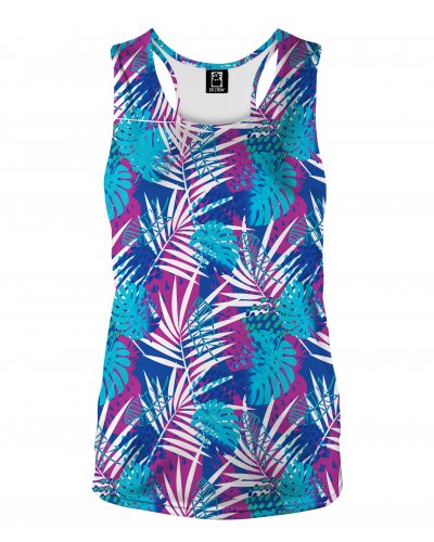 Tank Top Blue Palms