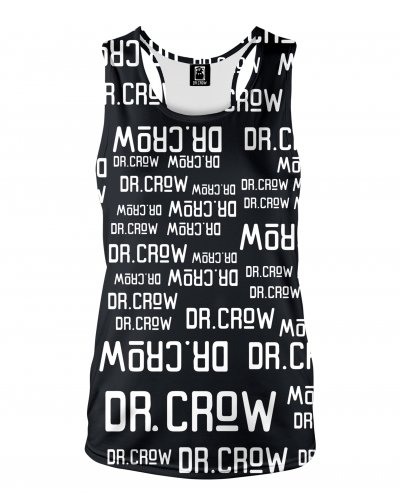 Bokserka Dr.Crow Text Black