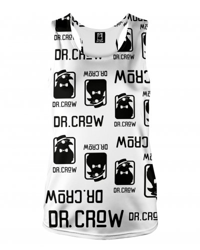 Bokserka Dr.Crow Logo White