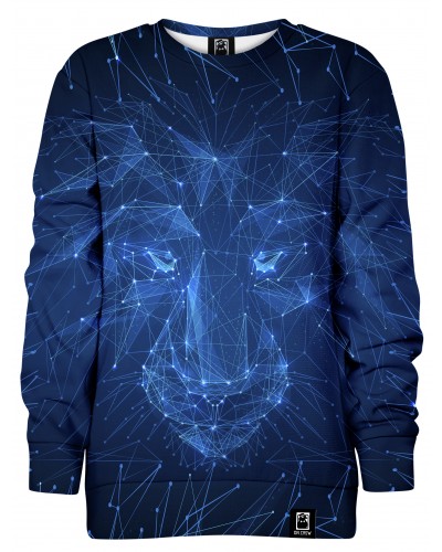 Hoodie without the hood Lion Laser