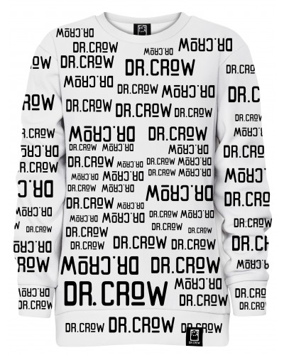 Bluza bez kaptura Dr.Crow Text White