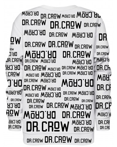 Bluza bez kaptura Dr.Crow Text White