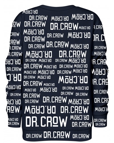 Bluza bez kaptura Dr.Crow Text Black