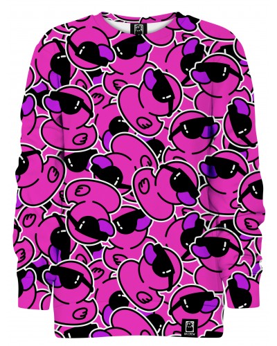 Bluza bez kaptura Ducks Pink