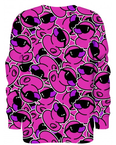 Bluza bez kaptura Ducks Pink