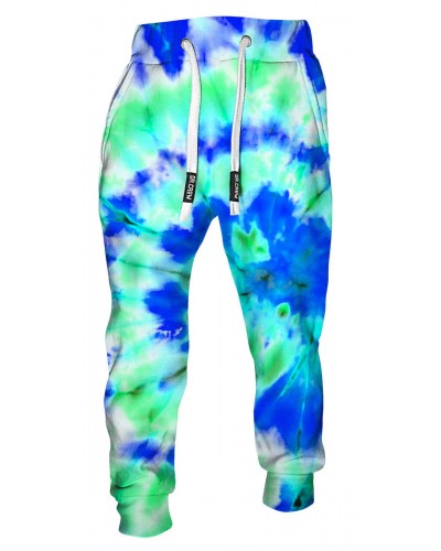 Trousers Tie Die Green