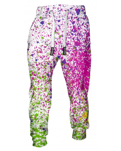 Trousers Splatter White