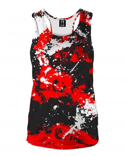 Tank Top Marble Black Red