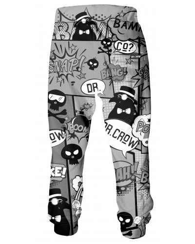 Trousers Comic Gray