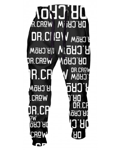 Trousers Dr.Crow Text Black