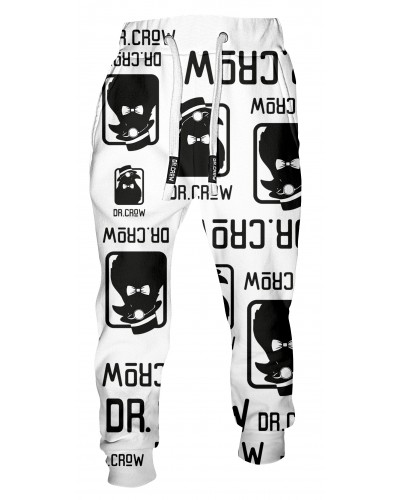 Trousers Dr.Crow Logo White