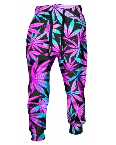 Trousers Neon Leaves