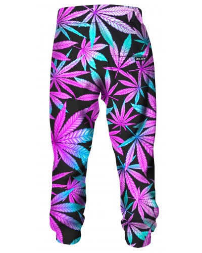 Trousers Neon Leaves