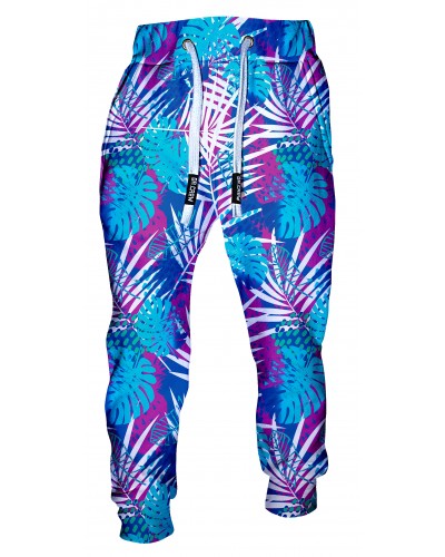 Trousers Blue Palms