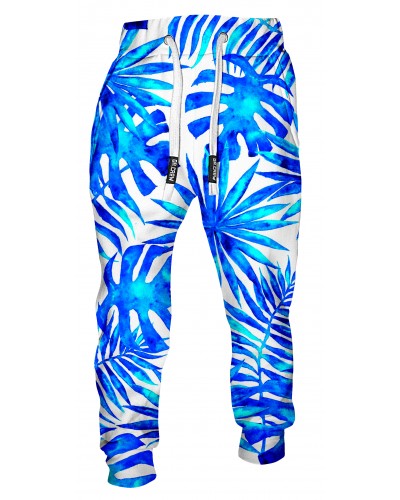 Trousers Blue Summer Palm