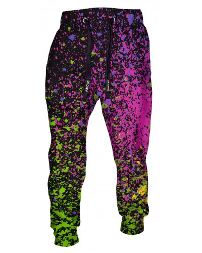 Trousers Splatter Black