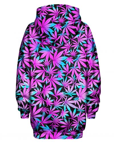 Bluza Oversize Neon Leaves