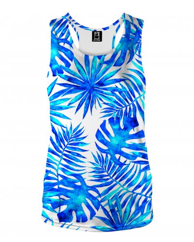 Tank Top Blue Summer Palm