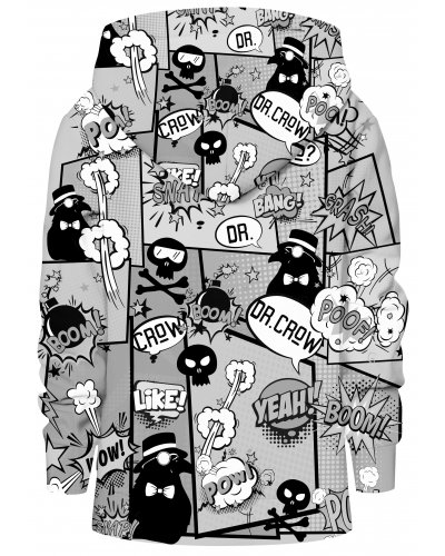 Hoodies zip Comic Gray