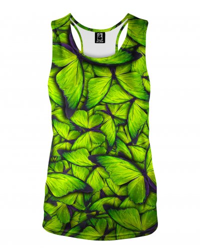 Tank Top Butterfly Green