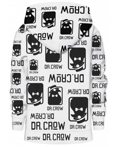 Bluza rozpinana Dr.Crow Logo White
