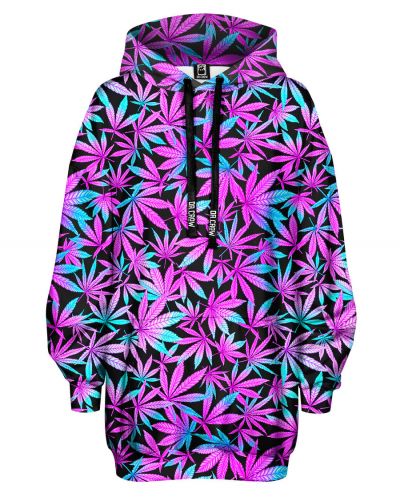 Bluza Oversize Neon Leaves