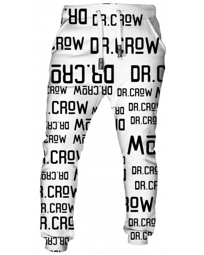 Trousers Dr.Crow Text White