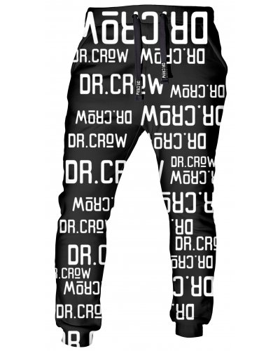 Trousers Dr.Crow Text Black