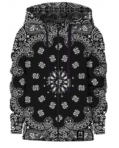 Hoodies zip Bandana Black