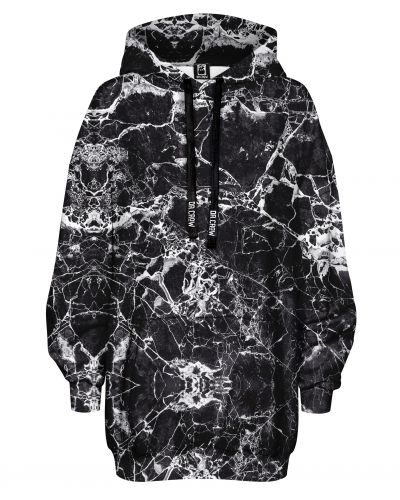 Hoodies Oversize Marble Black