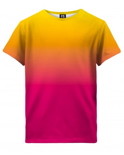 T-Shirt Ombre Yellow Pink