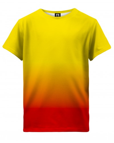 T-Shirt Ombre Yellow Red