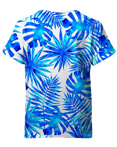 T-Shirt Blue Summer Palm