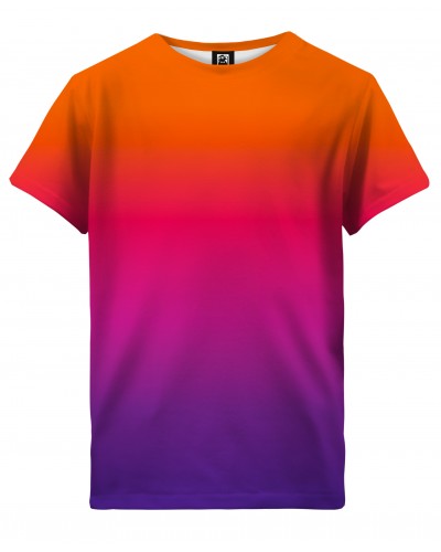 T-Shirt Ombre Orange Purple